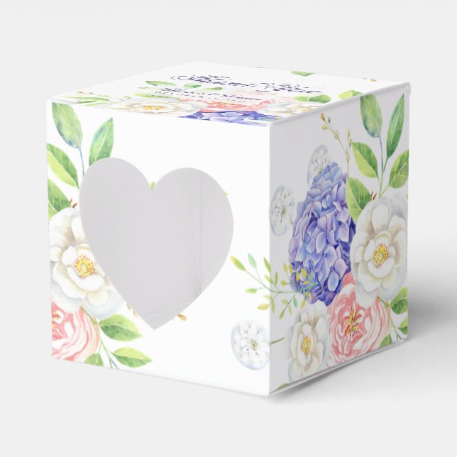 Lilac and Peony Sophisticous Gastgeschenk Hochzeit Geschenkschachtel (Vorderseite)