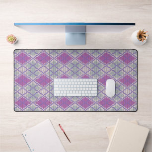 LILAC ARGYLE STRICKENES Büroatelierschreibtischunt Schreibtischunterlage