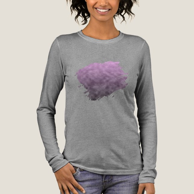 Lilac Ash Tri-Blend Shirt (Vorderseite)