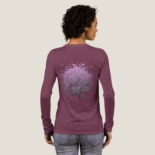 Lilac Ash Tri-Blend Shirt (Voller Rückseite)