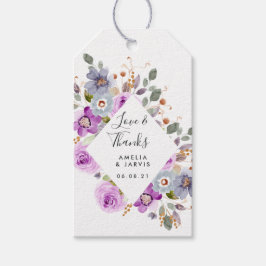 Lilac Blooms | Gastgeschenk Hochzeit-Geschenktaste Geschenkanhänger