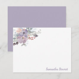 Lilac Blooms Personalisierte Blumengeschichten Mitteilungskarte