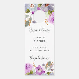 Lilac Blooms Wedding stört nicht die Türverletzung Türanhänger
