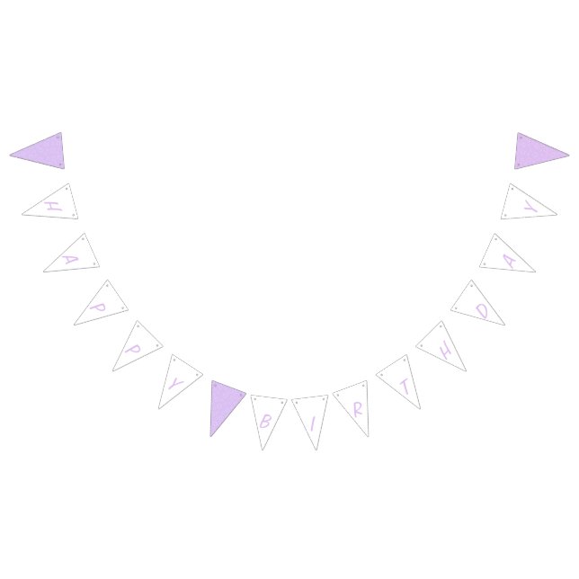 Lilac Blossom Joyeux drapeaux de Bunting Anniversa (Tout)
