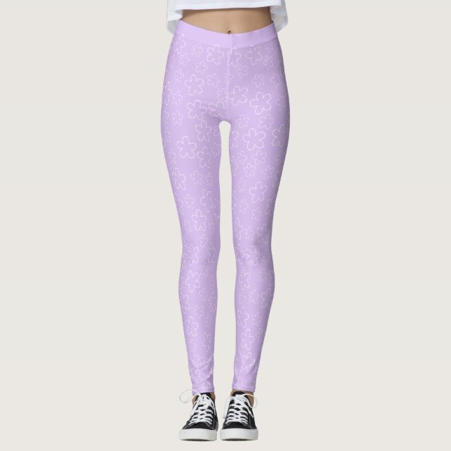Lilac Blossom Leggings (Vorderseite)
