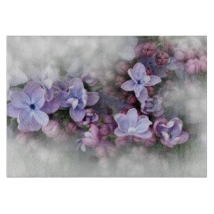 Lilac blüht schneidebrett