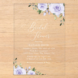 Lilac-Blume, Boho, Brautparty Acryleinladungen