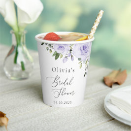 Lilac-Blume, Boho, Brautparty Pappbecher