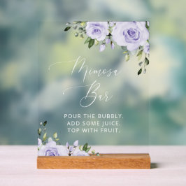 Lilac-Blume, Boho, Mimosa-Bar Acrylschild