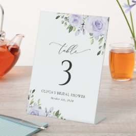 Lilac-Blume, Boho, Tischnummern Sockelschild
