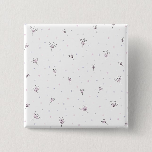 Lilac Blume Button (Vorderseite)