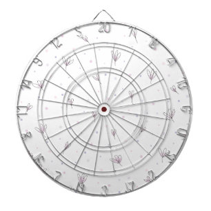 Lilac Blume Dartscheibe