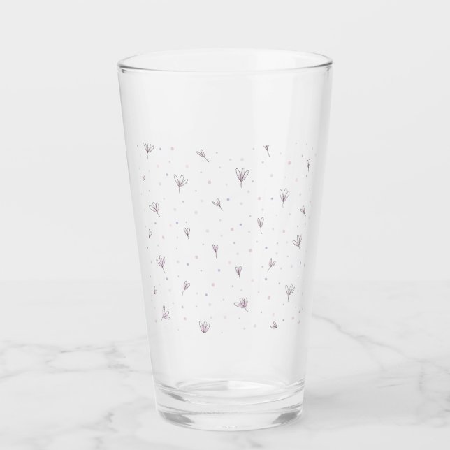 Lilac Blume Glas (Vorderseite)