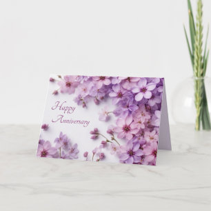 Lilac-Blume-Jubilakarte Feiertagskarte