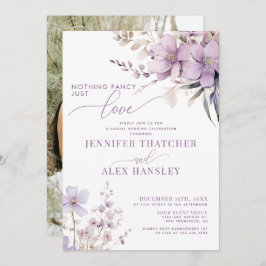 Lilac Blume | Lässiger Empfang Einladung