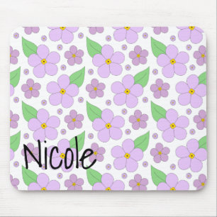Lilac Blume Mouse Pad Mousepad
