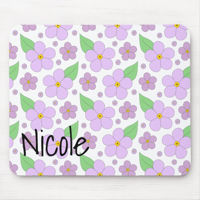 Lilac Blume Mouse Pad Mousepad (Vorne)
