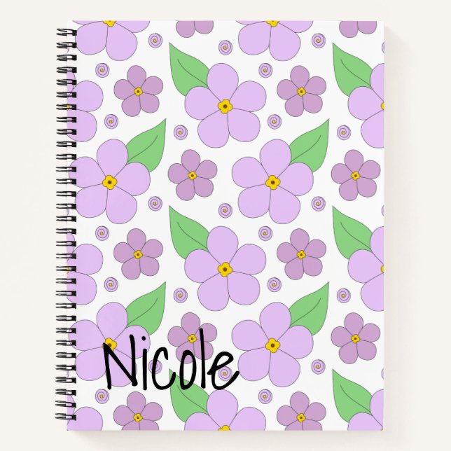 Lilac-Blume Notizbuch (Vorderseite)