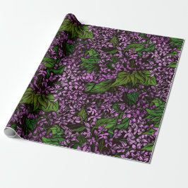 Lilac Blume Wrapping Paper Geschenkpapier