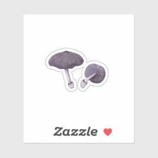 Lilac Bonnet (Mycena pura) Aufkleber