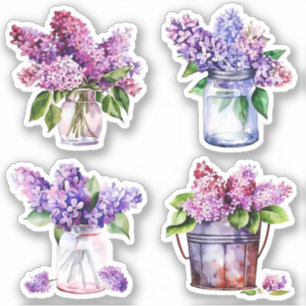 Lilac Bouquets Aufkleber