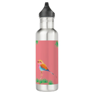 Lilac Brust Roller Bird Water Flasche Edelstahlflasche