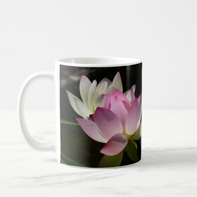 Lilac Bush Schöne Lila Frühlingsblumen Kaffeetasse (Links)