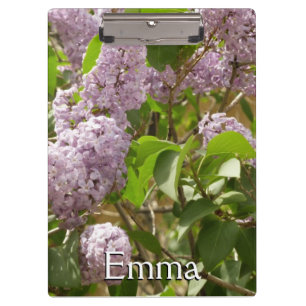 Lilac Bush Schöne Lila Frühlingsblumen Klemmbrett