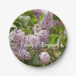 Lilac Bush Schöne Lila Frühlingsblumen Pappteller