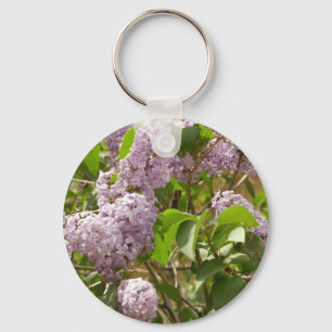 Lilac Bush Schöne Lila Frühlingsblumen Schlüsselanhänger