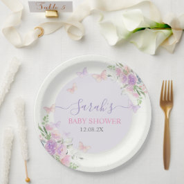 Lilac Butterfly verzaubert Pappteller