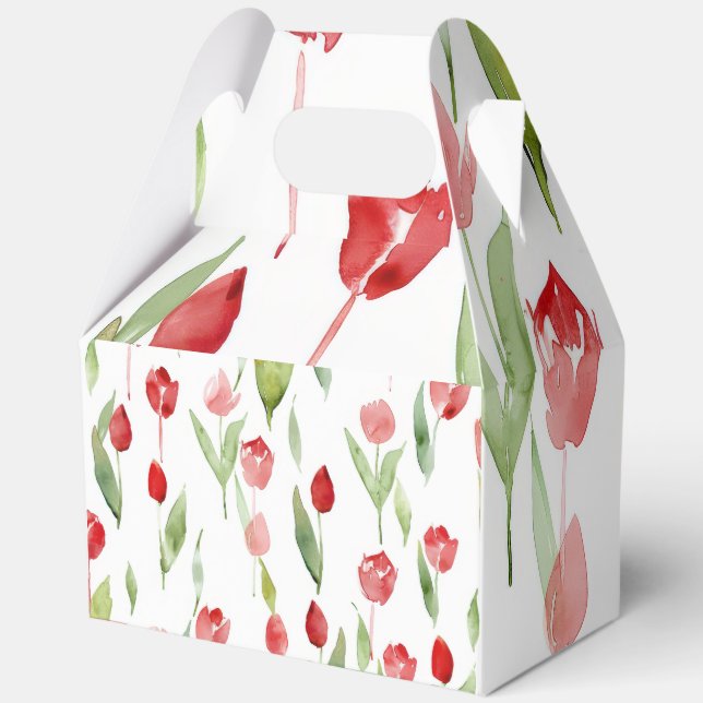 "Lilac Charm Geschenkboxen mit Handle" Geschenkschachtel (Rückseite)