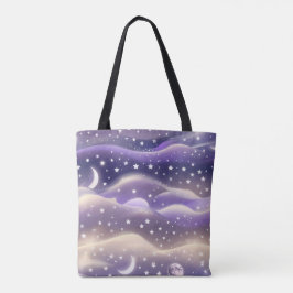 Lilac Cream Moon Gentle Aesthetic Tasche