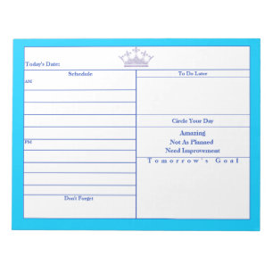 Lilac Crown Pink Border Decorative Notizblöcke