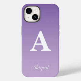 Lilac Custom Monogram Name Case-Mate iPhone 14 Hülle