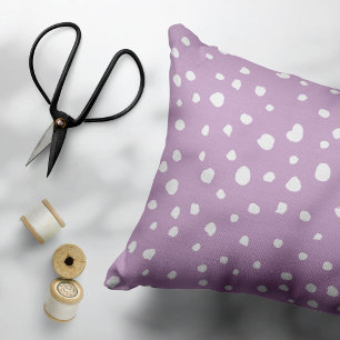 Lilac-Dalmatiner-Punkte, Dalmatiner-Punkte, gepunk Dekokissen