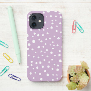 Lilac-Dalmatiner-Punkte, Dalmatiner-Punkte, gepunk iPhone 12 Hülle