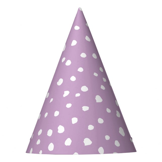 Lilac-Dalmatiner-Punkte, Dalmatiner-Punkte, gepunk Partyhütchen (Vorderseite)