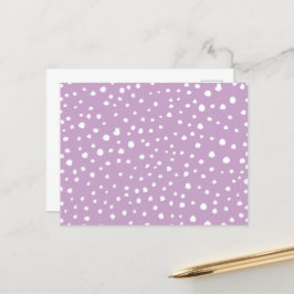 Lilac-Dalmatiner-Punkte, Dalmatiner-Punkte, gepunk Postkarte