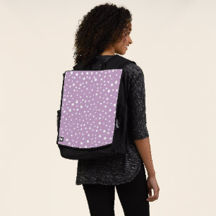 Lilac-Dalmatiner-Punkte, Dalmatiner-Punkte, gepunk Rucksack