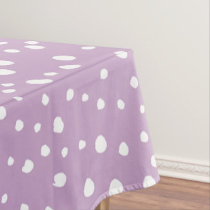 Lilac-Dalmatiner-Punkte, Dalmatiner-Punkte, gepunk Tischdecke
