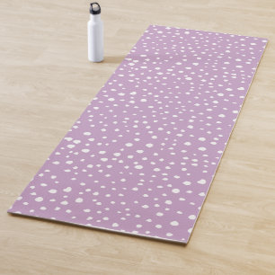 Lilac-Dalmatiner-Punkte, Dalmatiner-Punkte, gepunk Yogamatte