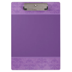 Lilac Damask Klemmbrett