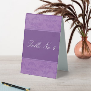 Lilac Damask Tischaufsteller