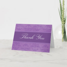 Lilac Damask Vielen Dank Dankeskarte