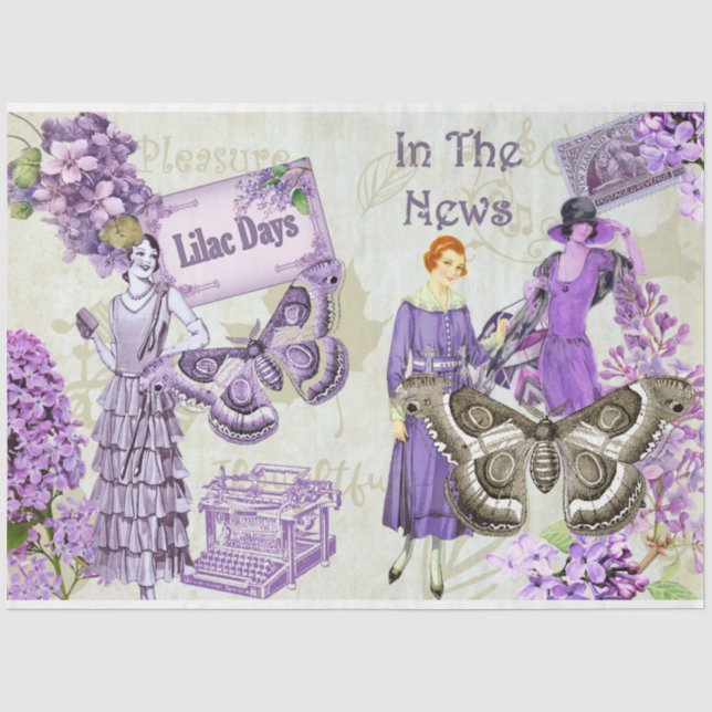 Lilac Days Design Series 7 Seidenpapier (Vorderseite)