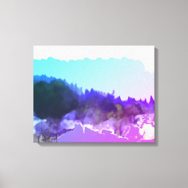 Lilac digital_art Landscape Leinwanddruck (Vorderseite)