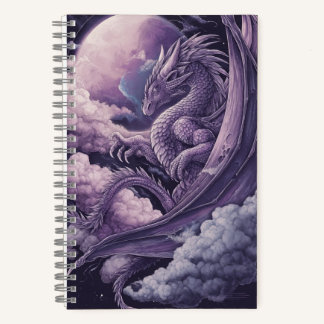 Lilac Dragon im Wolkenblatt Notizbuch