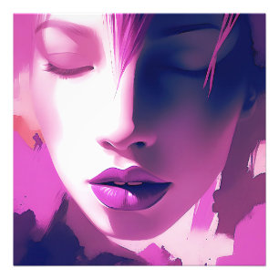 Lilac Dream Whisper - Serene, Ethereal, Lila Fotodruck