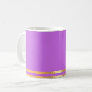 Lilac et Mug de café moulé à l'or